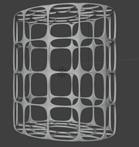 Mesh в виде решетки с плавными соединениями