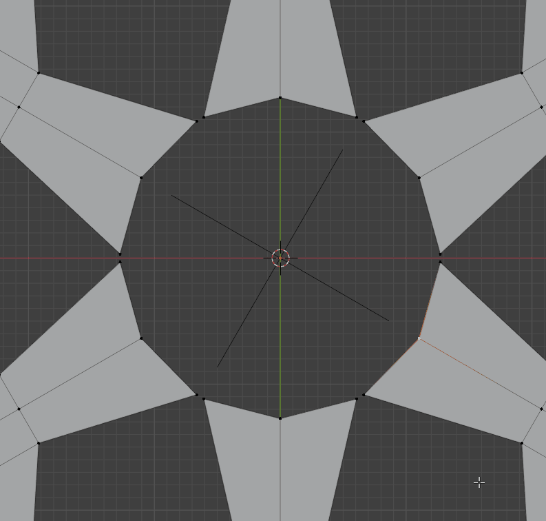 Моделирование снежинки Blender