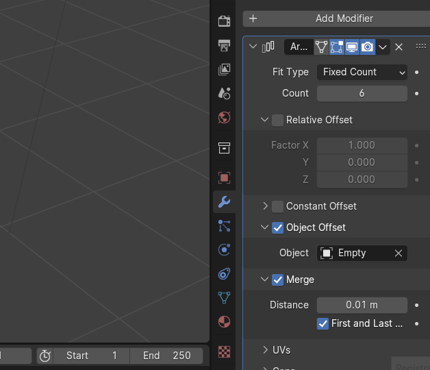 Моделирование снежинки Blender