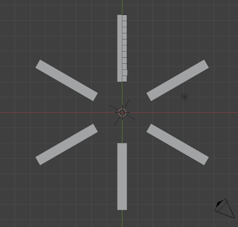 Моделирование снежинки Blender