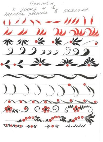 Хохлома. Элементы узоров