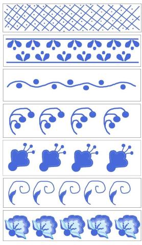 Гжель. Элементы узоров